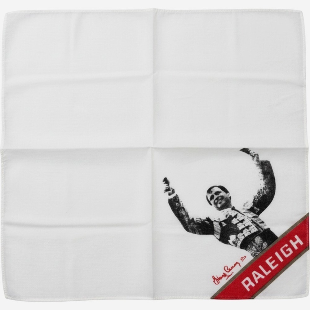 Vintage Edouard Cano Matador Bullfighter Graphic Handkerchief White